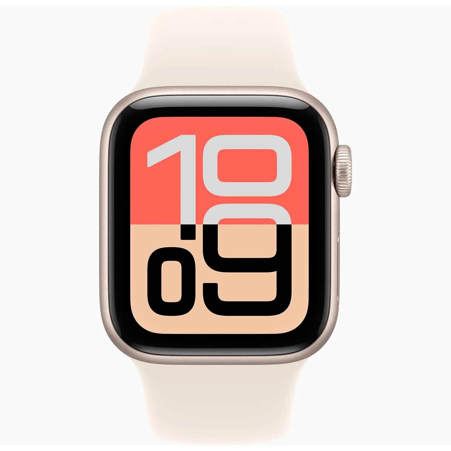 Apple Watch SE 3 GPS 44mm Starlight Aluminum Case, Starlight Sport Band 2025 - MEHJ4L