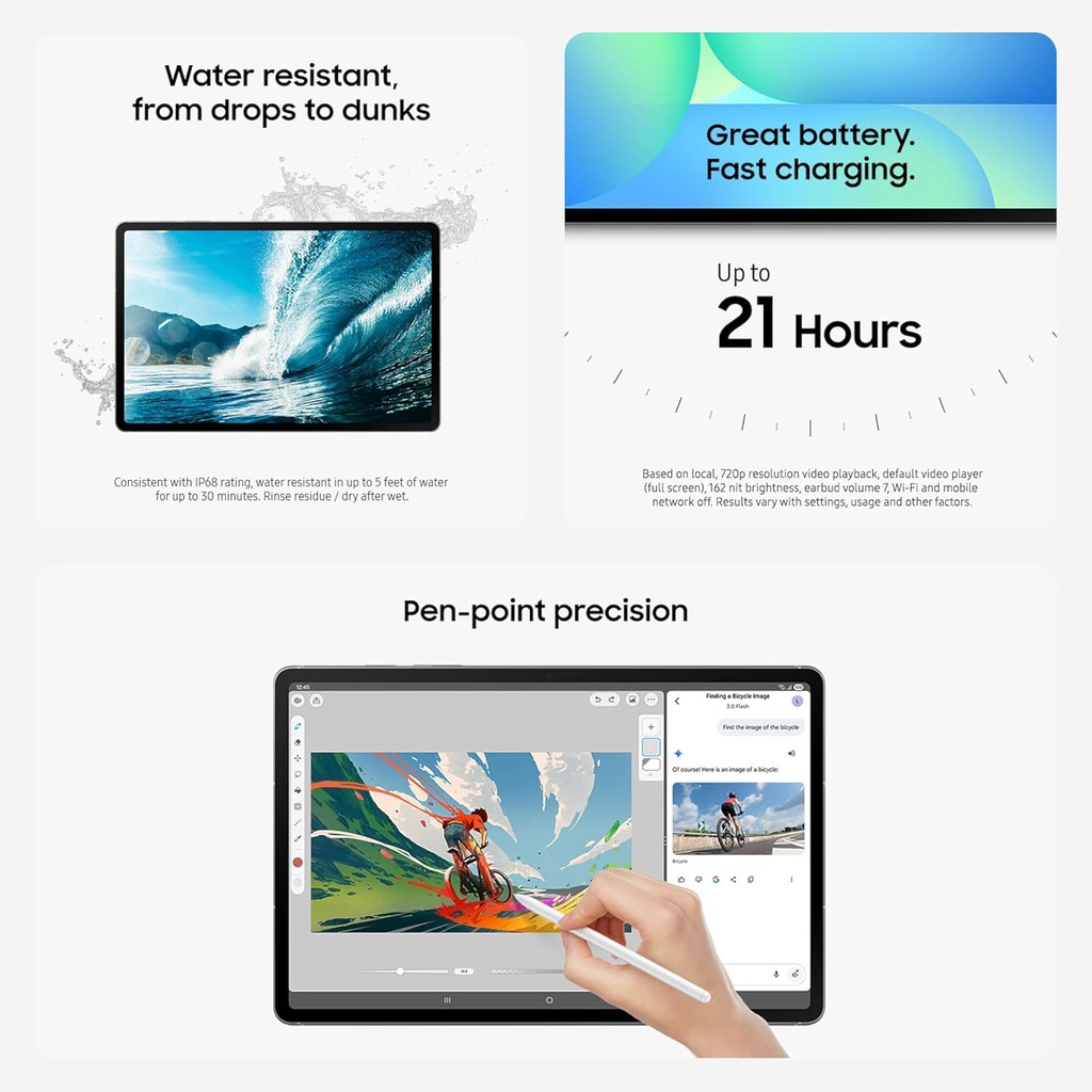 Samsung Galaxy Tab S10 FE Plus S-Pen 13.1'' 12/256GB Wifi Silver (SM-X620)