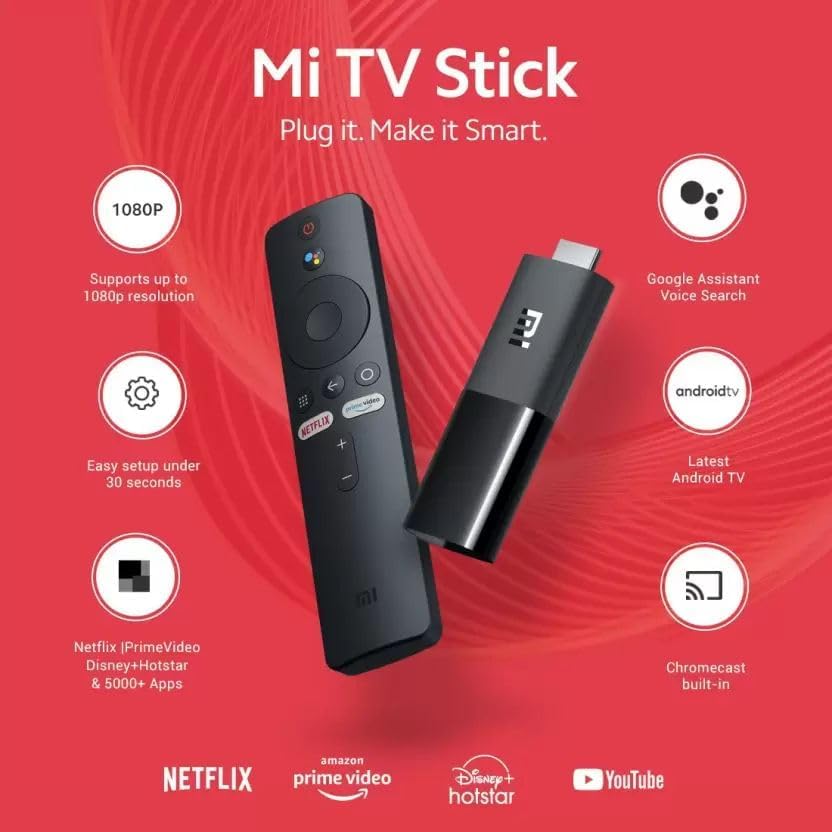 Xiaomi Mi TV Stick 1080p Android TV Media Player
