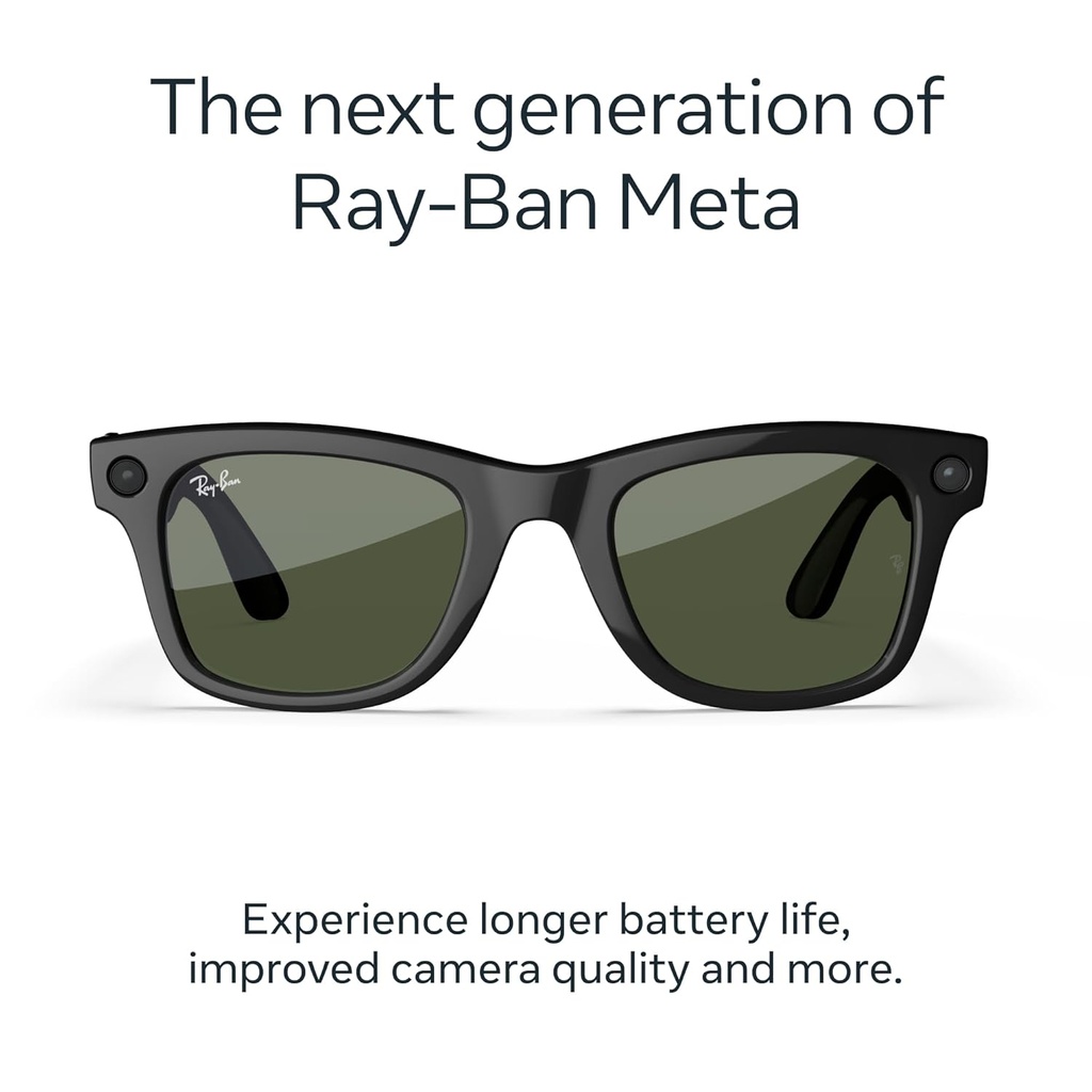 Ray-Ban Meta Wayfarer Gen 2 RW4012 S-50 Matte Black Transitions Grey Lens
