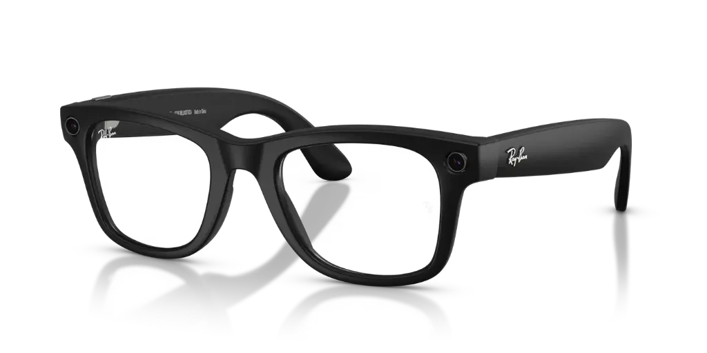 RAY-BAN | META WAYFARER - GEN 2 Shiny Black Graphite Green Transitions RW4012 S53