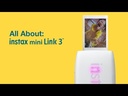 Fujifilm Instax Mini Link 3 Pink Instant Photo Printer