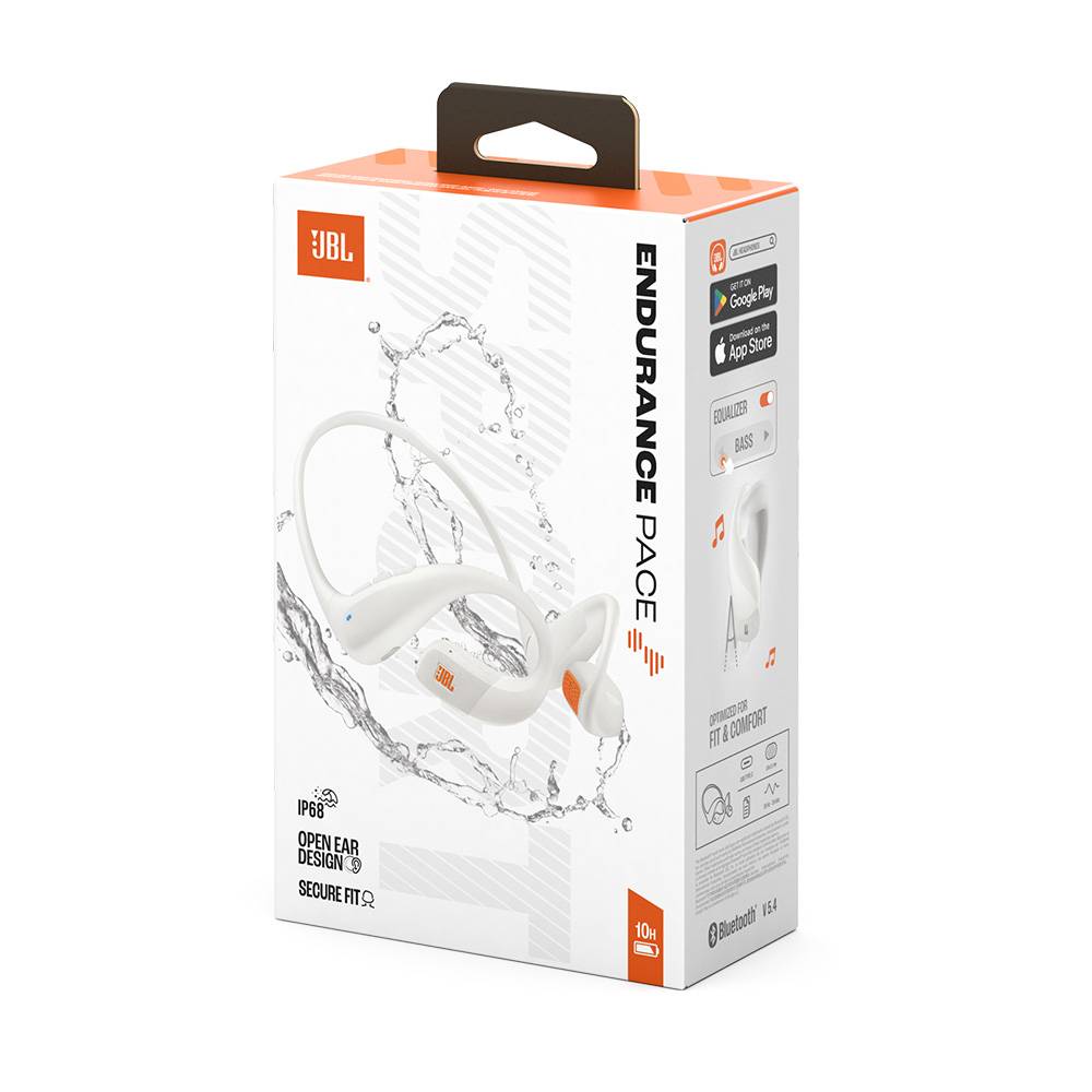 JBL Endurance Pace IP68 Bluetooth In-Ear Headphones White - JB.JBLENDUPACEWHT