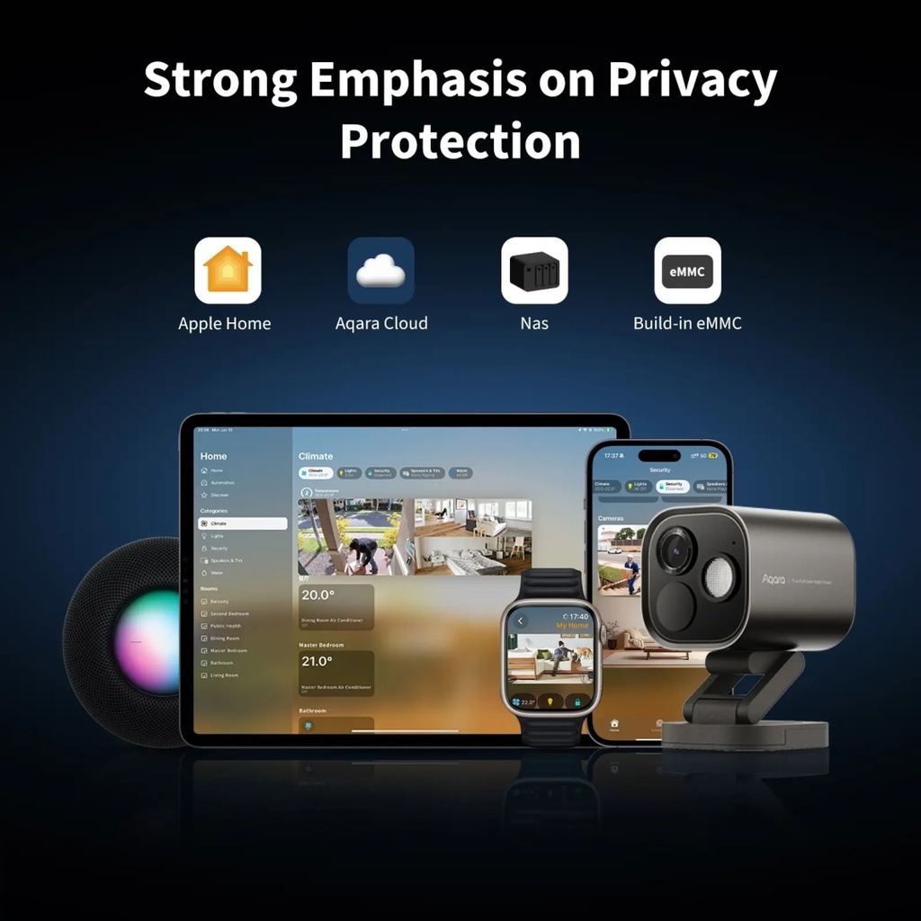 Aqara Camera Hub G5 Pro PoE Gray 1520p Camera CH-C03D