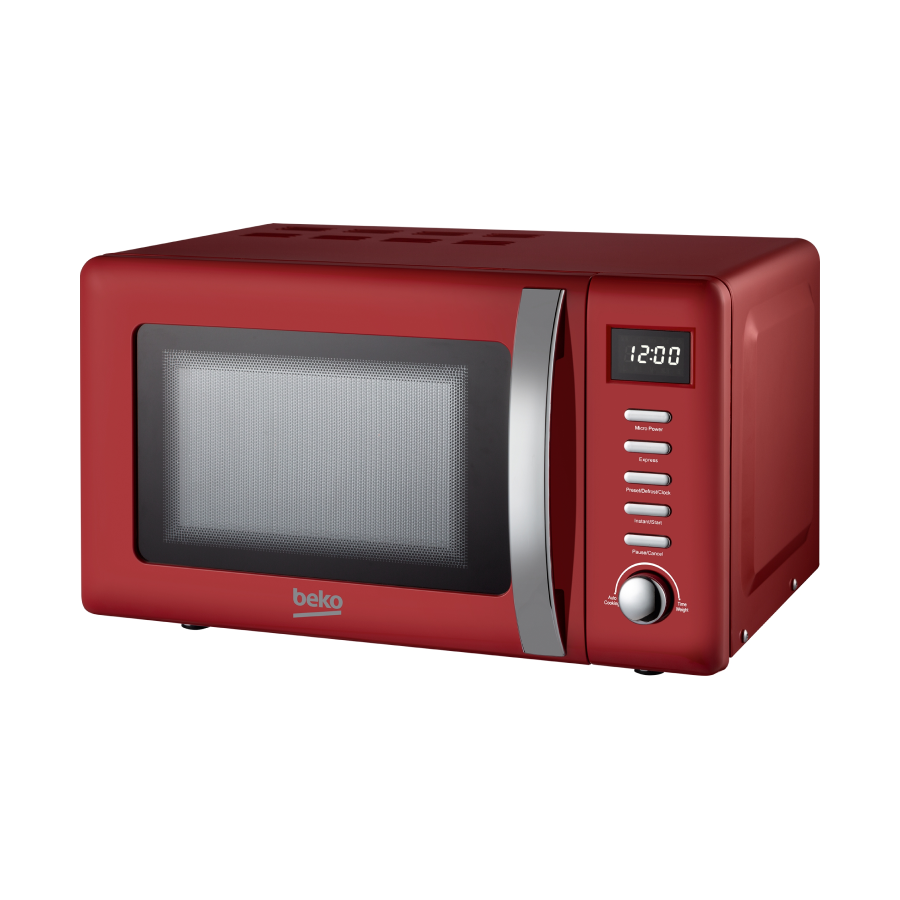 Beko Retro Compact Microwave Oven Red - MOC20200R