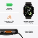 Apple Watch Ultra 3 Natural Titanium Case with Blue/Bright Blue Trail Loop M/L - MEWU4