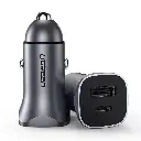 Ugreen Fast Car Charger USB-C & USB-A 30W PD PPS (gray) CD130 (40858)