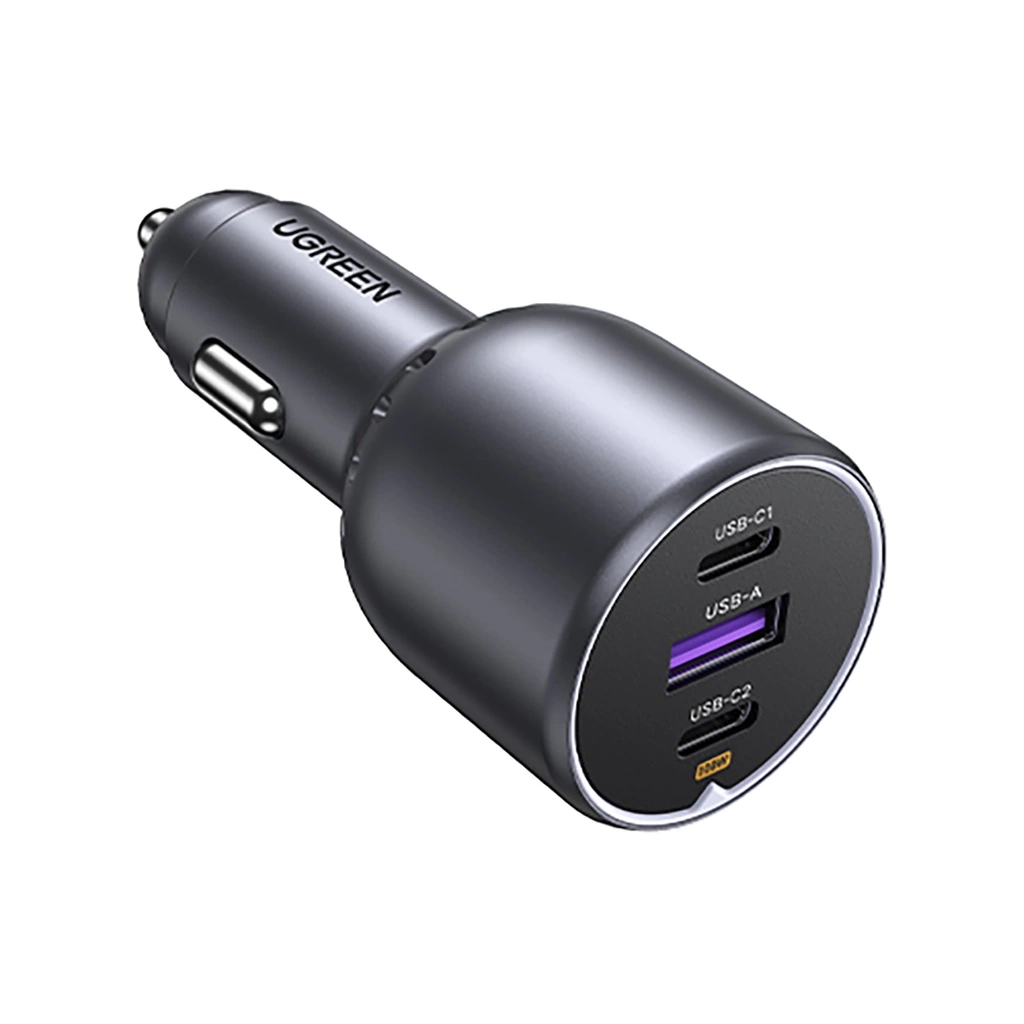 UGREEN Fast Car Charger 130W 3-Port 2x USB-C 1x USB-A 35025 EC705