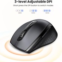 UGreen Wireless NanoUSB Mouse 1600DPI - Black 65773 MU331