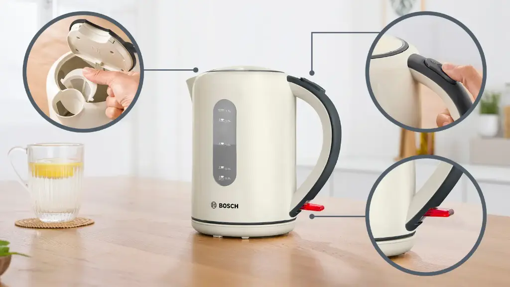 Bosch TWK76075GB Cream 1.7L Cordless Kettle