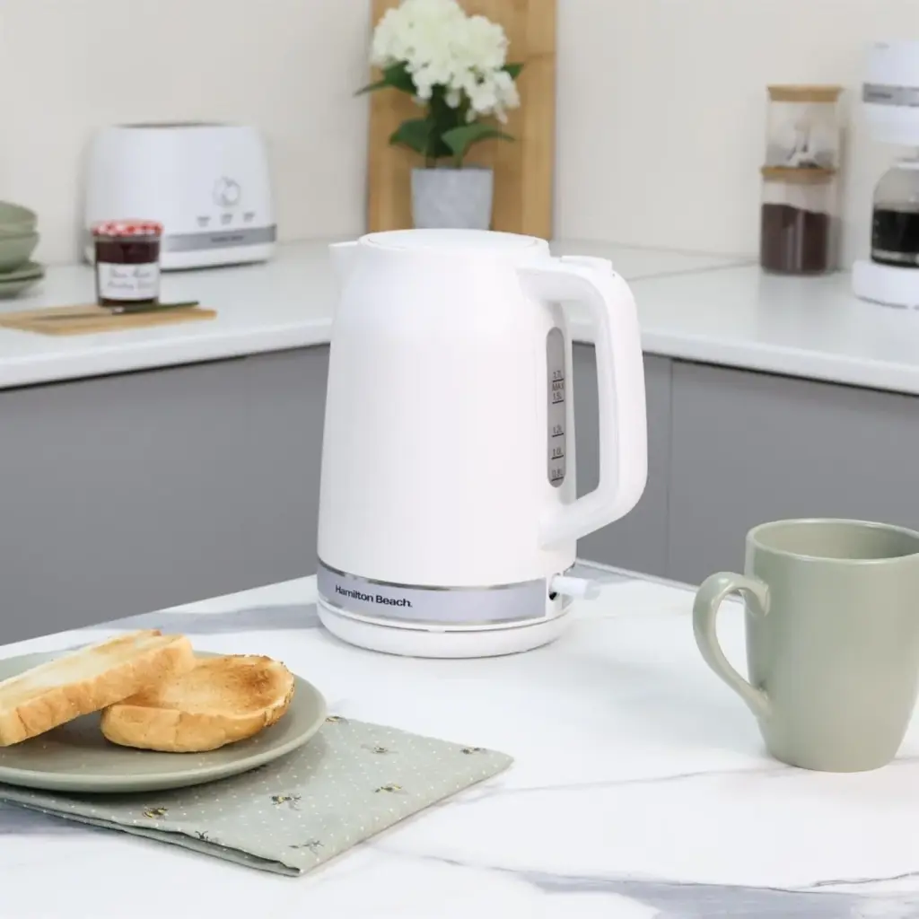 Hamilton Beach Ella 1.7L Mat Siyah Kettle | HBK3045MW White