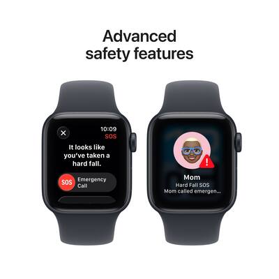Apple Watch SE 3 GPS 40mm Midnight Aluminum Case with Midnight Sport Band-MEH94