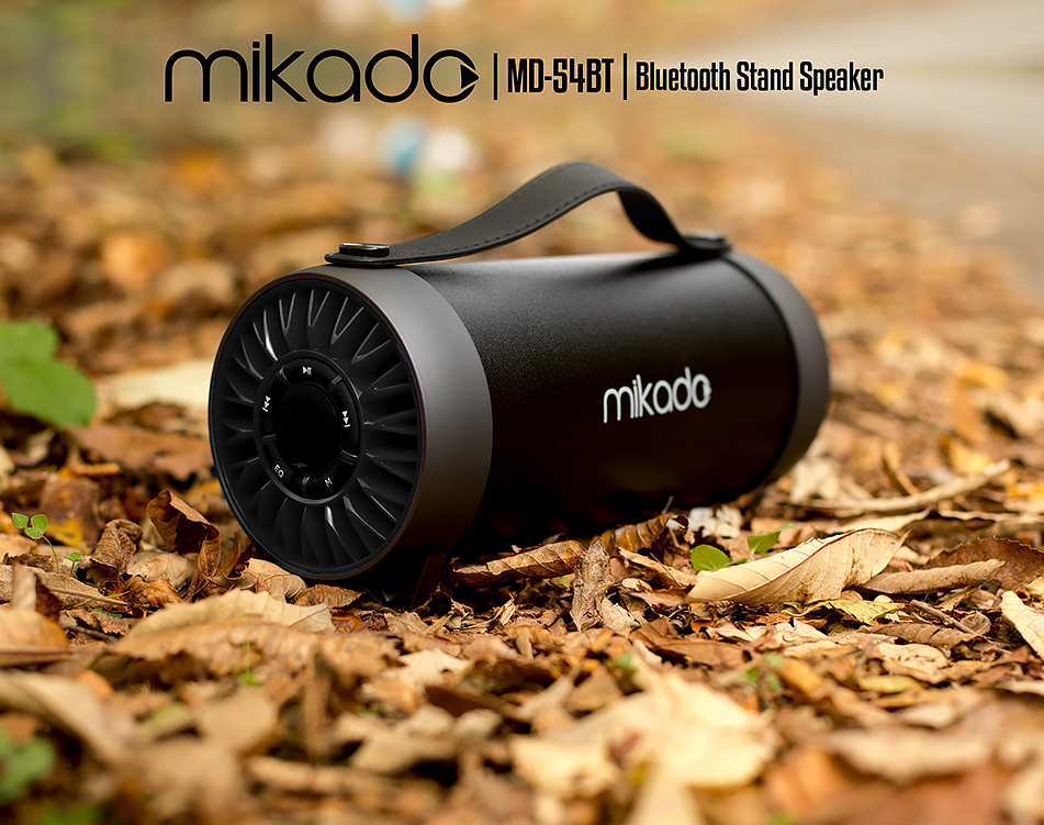 Mikado MD-54BT Real 13W RMS USB + SD Super Bass Bazooka Body Bt Speaker