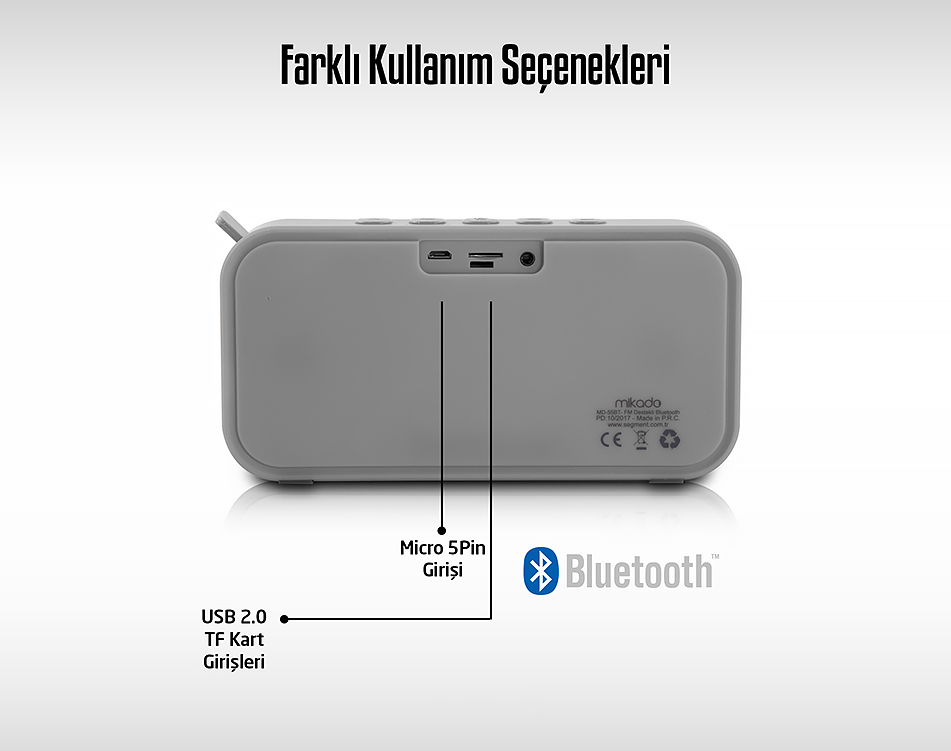 Mikado MD 55BT Speaker FM Supported Bluetooth Speaker