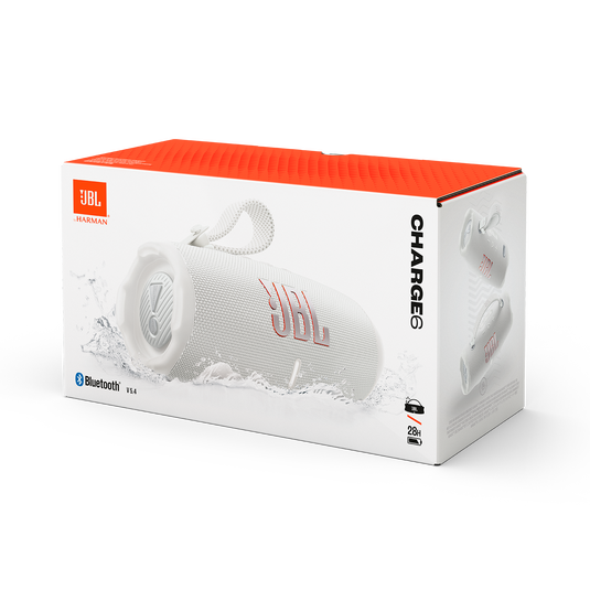 JBL Charge 6 Bluetooth Speaker IP67 White - JB.JBLCHARGE6WHT