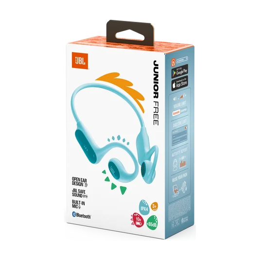 JBL Junior Free Open Sound Kablosuz Kulak İçi Çocuk Kulaklığı Teal - JB.JBLJRFREETEL