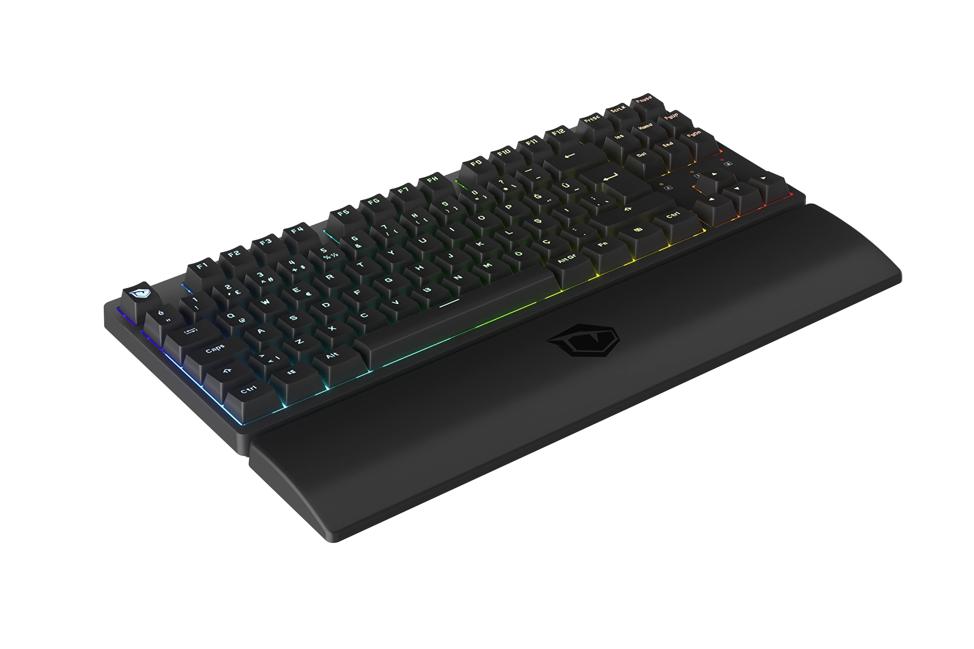 Monster Pusat Rapid Pro Tactile Red Switch 80M Clicks Wired Mechanical RGB Gaming Keyboard - Black 