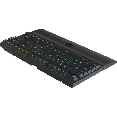 Monster Pusat Rapid Ultra Tactile Red Switch 80M Tıklama Kablolu Mekanik RGB Oyuncu Klavyesi-Siyah 