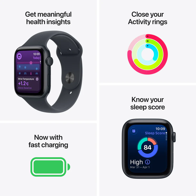 Apple Watch SE 3 Cell 40mm Midnight Aluminum - Midnight Sport Band MEP94