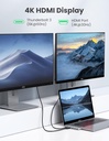 Ugreen 5in2 Hub Dual USB-C to  4K HDMI + USB-A 3.0 x3 + Thunderbolt USB-C 100W (UGN-CM251-60559B)