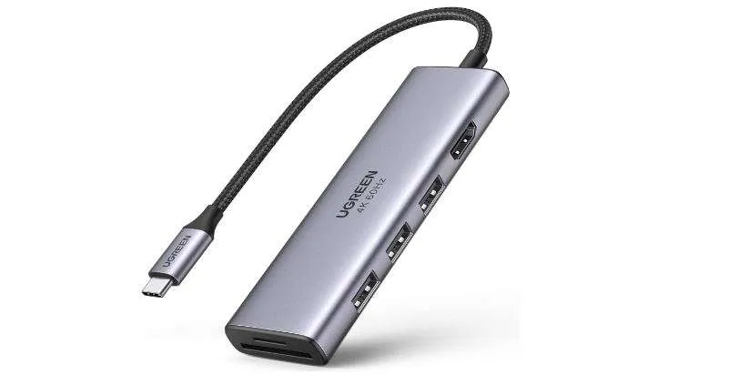 Ugreen CM511-60383 USB-C 6-in-1 Multifunction Hub