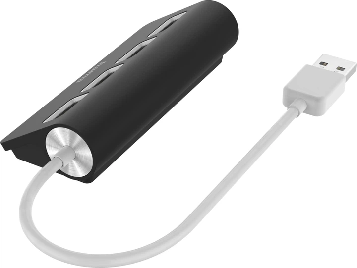 HAMA 4 Port USB 2.0 Desktop Hub, Black -  HM.200119