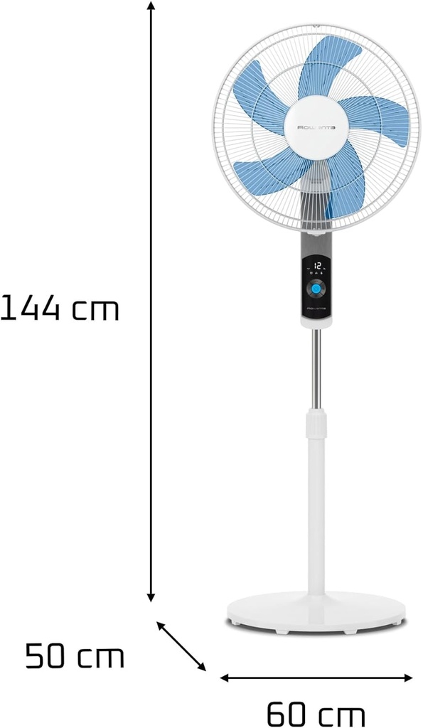 Rowenta VU5650 Turbo Silence Remote Controlled 12-Speed ​​Quiet Fan - 1830009089