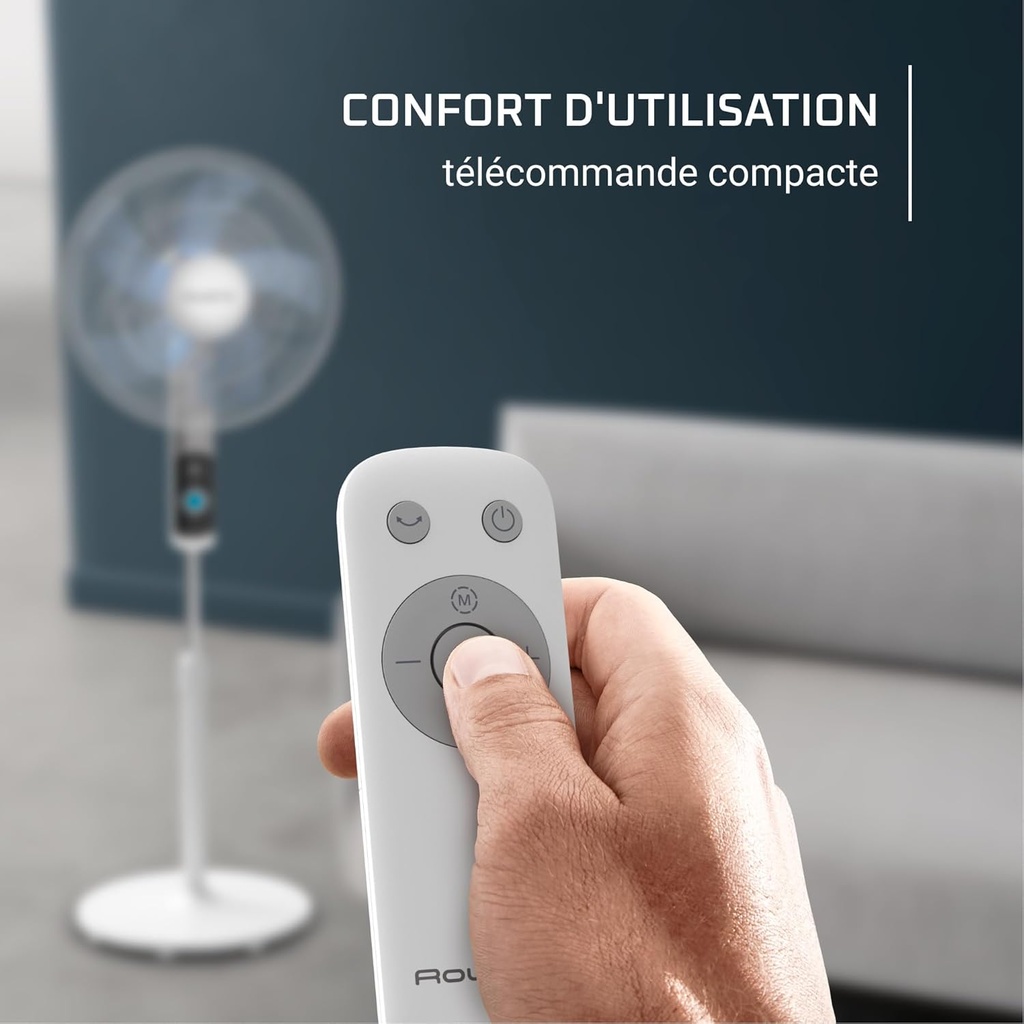 Rowenta VU5650 Turbo Silence Remote Controlled 12-Speed ​​Quiet Fan - 1830009089