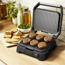 Tefal SuperGrill 3-in-1 Barbecue Grill and Toaster with 6-Slice Capacity - Stainless Steel - 1510002831