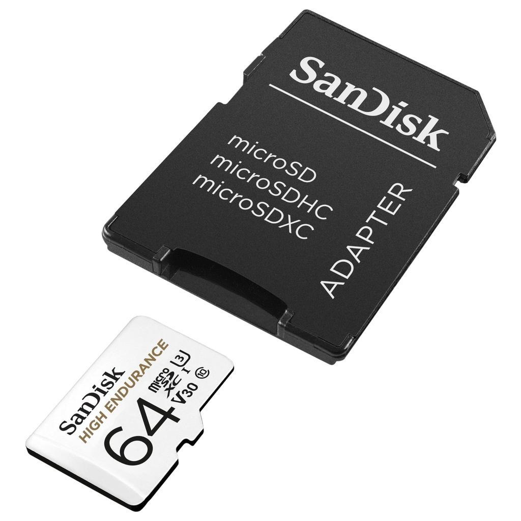 SanDisk High Endurance 100MBs Micro SDXC Card with Adapter 64GB SDSQQNR-064G