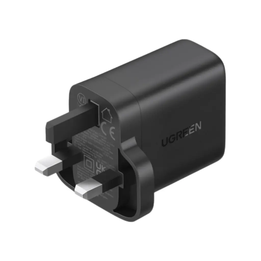 Ugreen Dual Port Wall Charger - Black (45304)