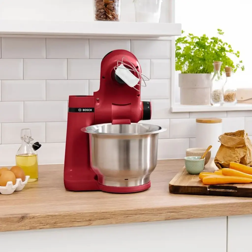 Bosch Serie 2 Food Processor 700W 3.8L Red - MUMS2ER01