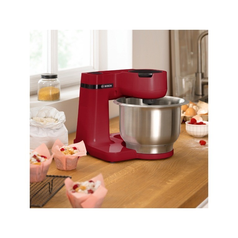 Bosch Serie 2 Food Processor 700W 3.8L Red - MUMS2ER01