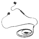 JBL Tune 305C USB-C Earbuds Wired Headphones Black - JB.JBLT305CBLK