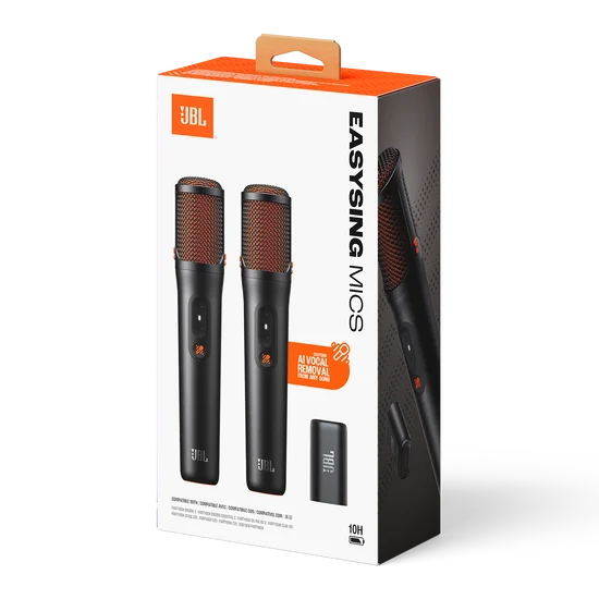 JBL EasySing Mics Black Microphone Set 2 - Black - JB.JBLEASYSINGMICS