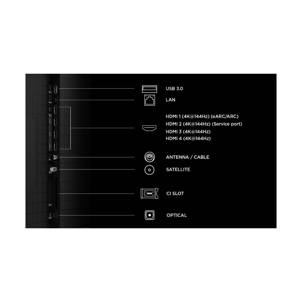TCL 75C8L 75" SQD Miniled 4K UHD Google TV