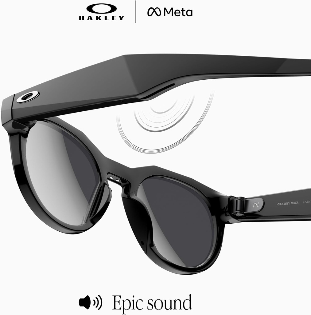 Oakley Meta HSTN Glasses - Black / Prizm Polarized Black - 00W8002-80020351 S51