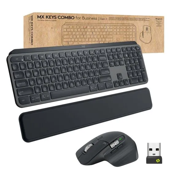 Logitech Wireless Keyboard Mouse Set MX Master 3S - Graphite 