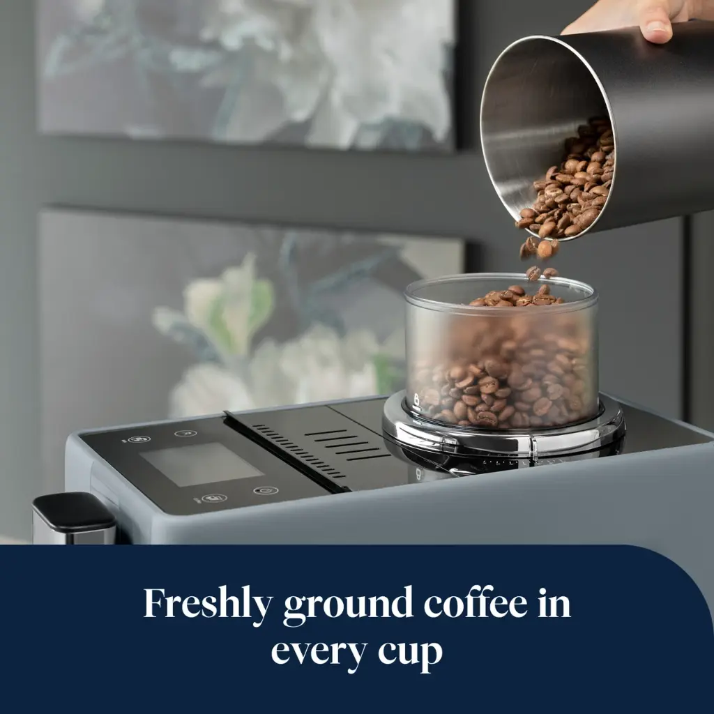 De’Longhi Rivelia Fully Automatic 19 Bars Pebble Grey - EXAM440.55.G 