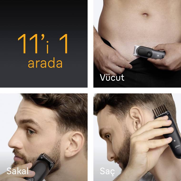 Braun Series 5 All-In-One Grooming Kit 11-In-1 Unlimited Head-To-Toe Styling - Aio 5560 