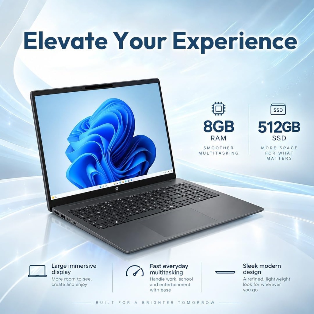 HP OmniBook 3 16" 2K IPS Laptop Intel Core Ultra 5 8/512G SSD  16-BU0305DX