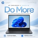 HP OmniBook 3 16" 2K IPS Laptop Intel Core Ultra 5 8/512G SSD  16-BU0305DX