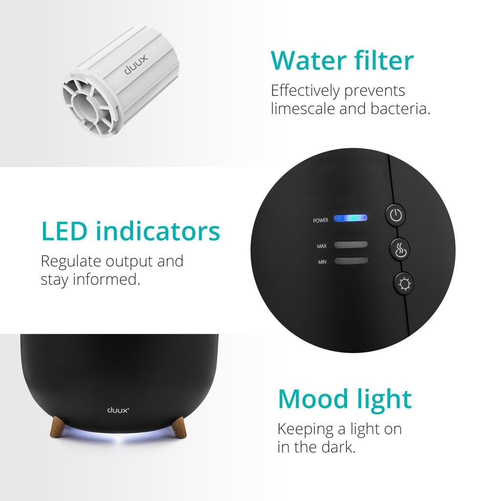 Duux Tag 2 Ultrasonic Humidifier Black DXHU14