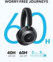Anker Soundcore Space One Pro Headphones Jet Black