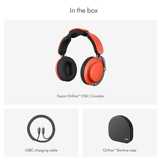 Dyson OnTrac Wireless Bluetooth Noise-Cancelling Headphones - Ceramic Cinnabar 