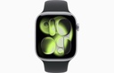 Apple Watch Series 11 GPS 46mm Silver Sport Band S/M MEVA4