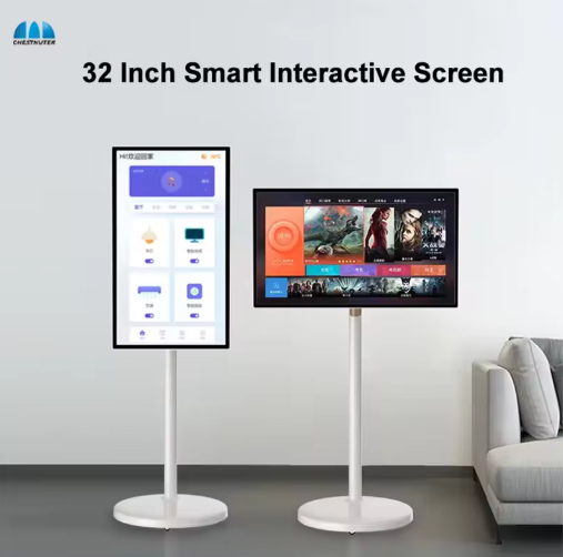 Chestnuter 32" Movable 128GB Battery-power Stand By Me Touch Screen Monitor