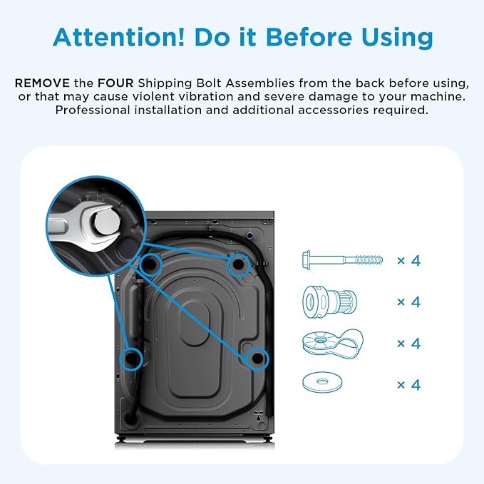 Midea 10KG Front Load Smart Washing Machine with Lunar Dial, 1400 RPM, 14 Programs, Fully Automatic Washer - MF200W100WBT