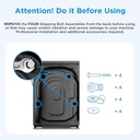 Midea 10KG Front Load Smart Washing Machine with Lunar Dial, 1400 RPM, 14 Programs, Fully Automatic Washer - MF200W100WBT
