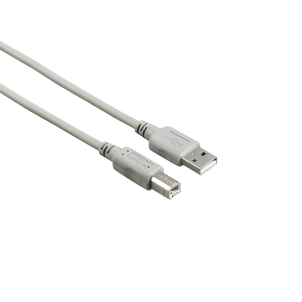 HAMA USB 2.0 A Fiş - B Fiş 3m USB Kablo Gri HM.200901